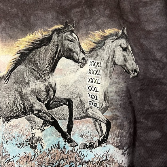 Wild Horses Black & Gray Tie-Dye T-Shirt - Picture 3 of 4